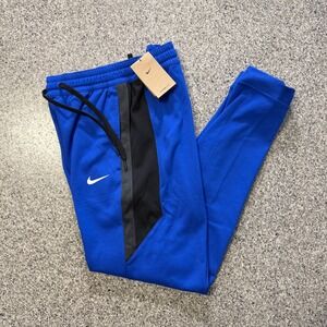 Nike Therma Fit Showtime Basketball Pants Mens L FD1133-496 Blue Warm Up Joggers